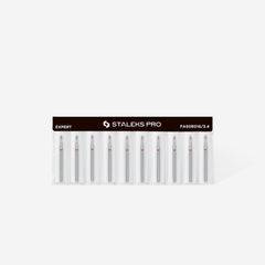 Frez diamentowy oliwka zaokrąglona czerwona EXPERT średnica 1,6 mm / część robocza 3,4 mm