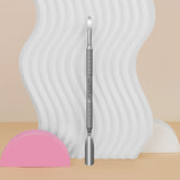 Kopytko do manicure SMART 51 TYPE 3 (popychacz szeroki zaokrąglony i czyścik paznokci)