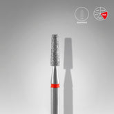Frez diamentowy ścięty stożek czerwony EXPERT średnica 2,5 mm / część robocza 8 mm