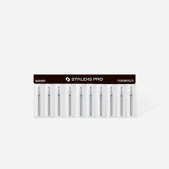 Frez diamentowy oliwka zaokrąglona niebieska EXPERT średnica 1,2 mm / część robocza 3 mm