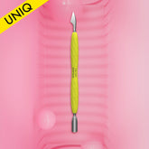 Kopytko do manicure Gummy z silikonową rękojeścią UNIQ 10 TYPE 3 (popychacz wąski zaokrąglony i toporek)