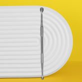 Ложка косметологічна двостороння EXPERT 20 TYPE 1 (УНО та прямокутна, шумовка 15 отворів)