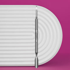 Kopytko do manicure EXPERT 30 TYPE 6 (popychacz szeroki zaokrąglony i czyścik paznokci)