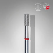 STALEKS EXPERT Frez diamentowy „cylinder” czerwony, średnica 2,5 mm, część robocza 6 mm