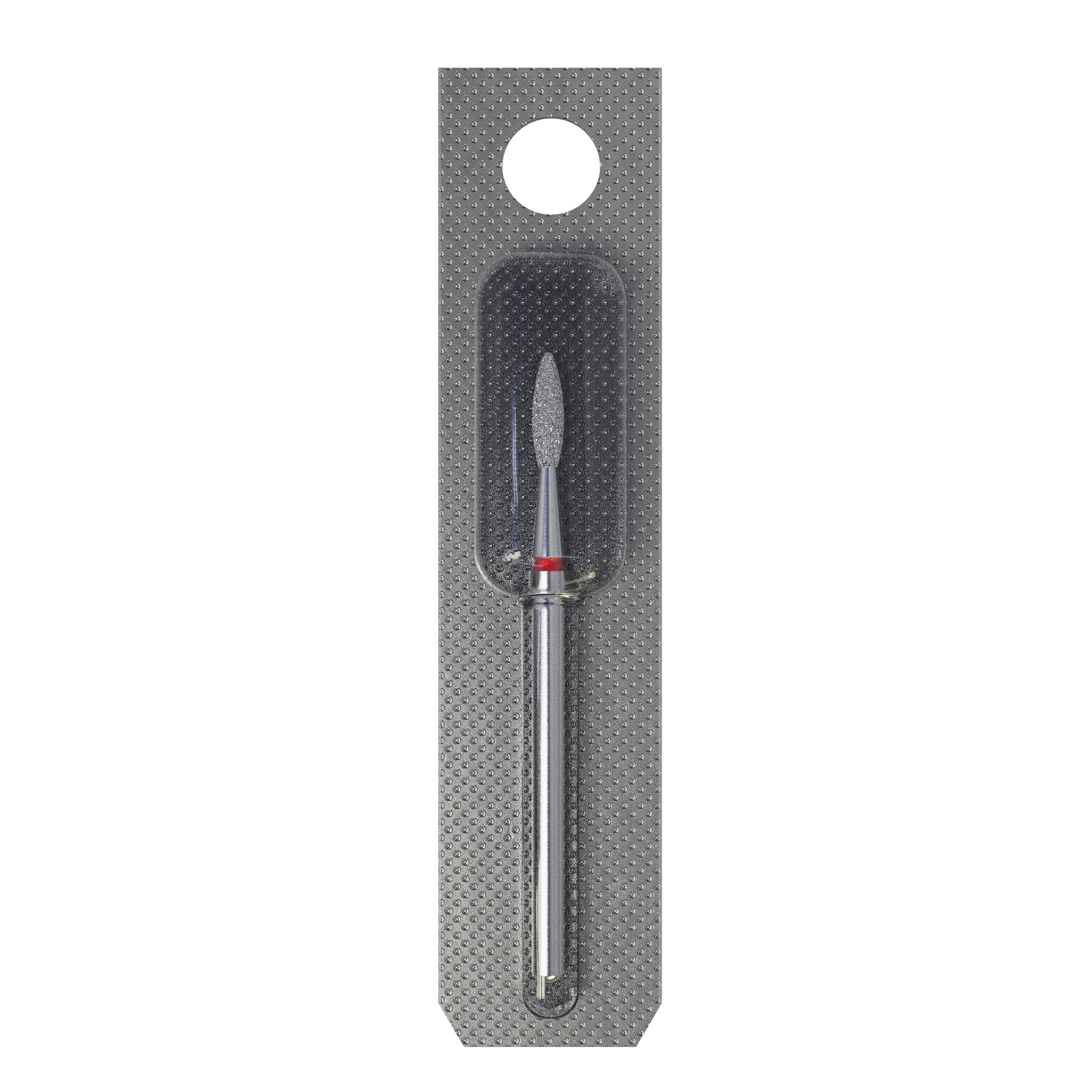 STALEKS EXPERT Frez diamentowy „Płomień” czerwony, średnica 2,1 mm, część robocza 8 mm