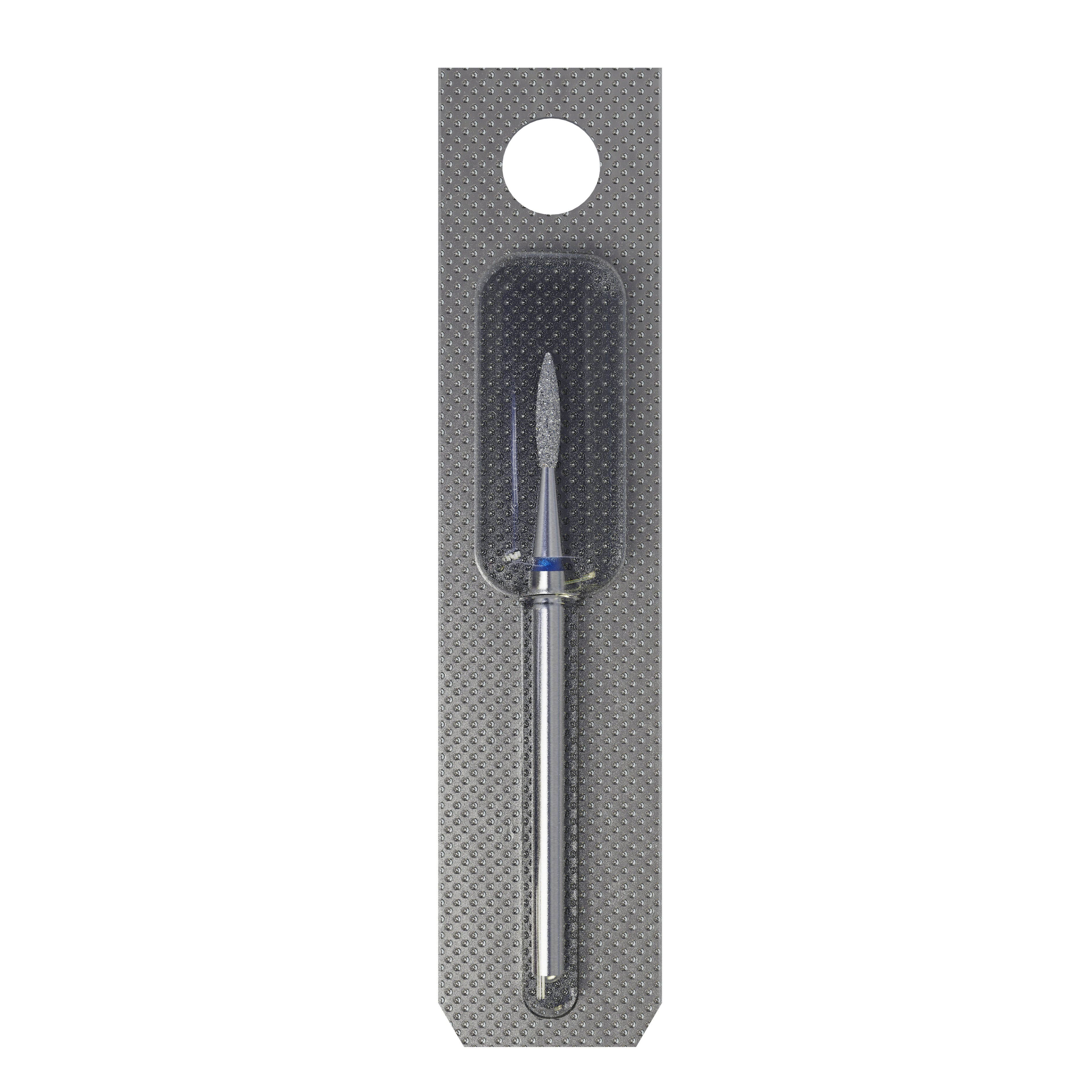 STALEKS EXPERT Frez diamentowy „płomień ostry” niebieski, średnica 1,6 mm, część robocza 8 mm