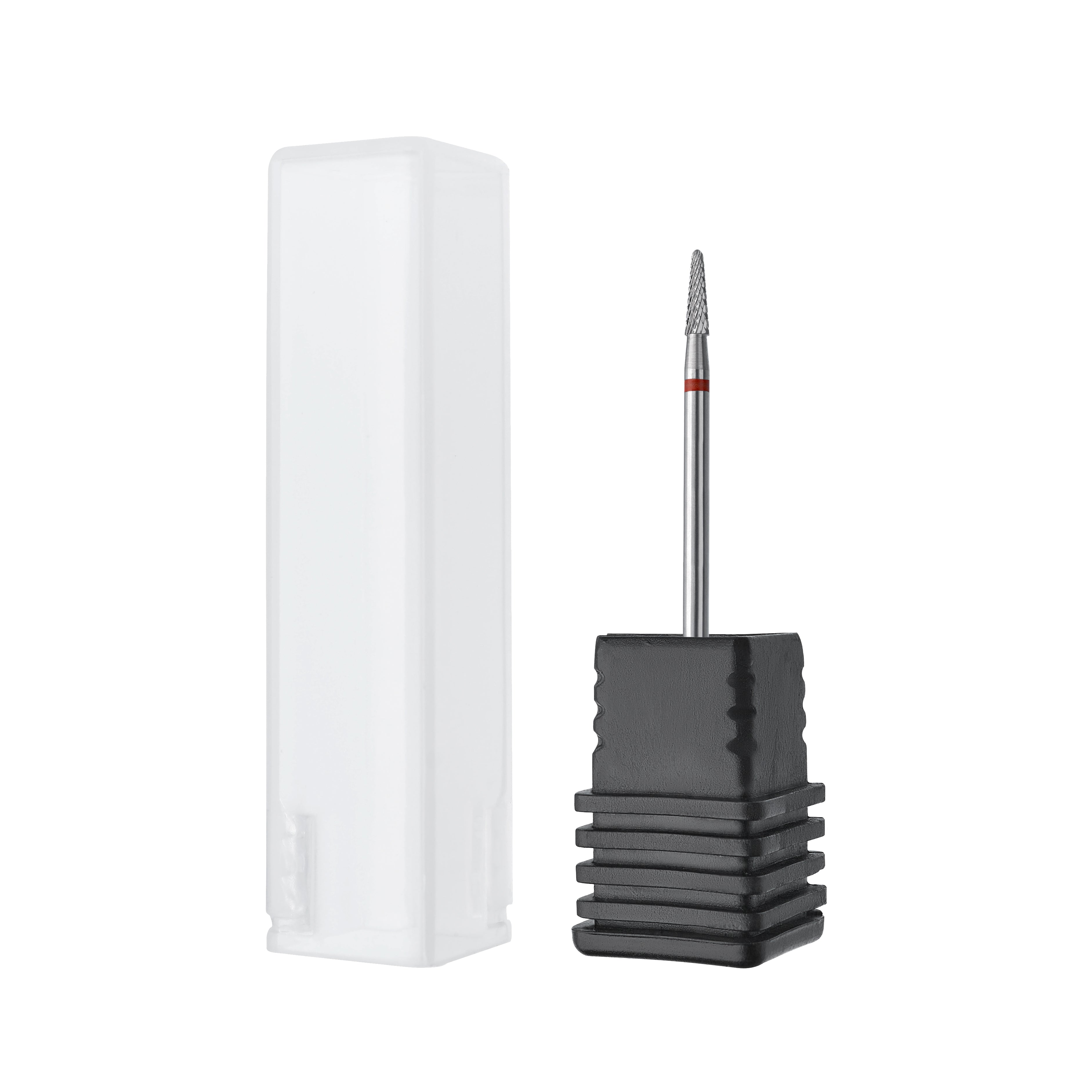 STALEKS EXPERT Frez węglikowy „stożek” czerwony, średnica 2,3 mm, część robocza 8 mm