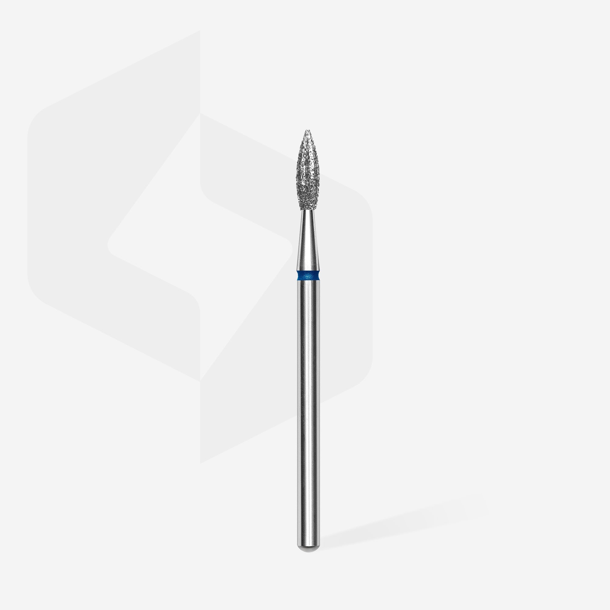 STALEKS EXPERT Frez diamentowy „płomień ostry” niebieski, średnica 2,3 mm, część robocza 8 mm