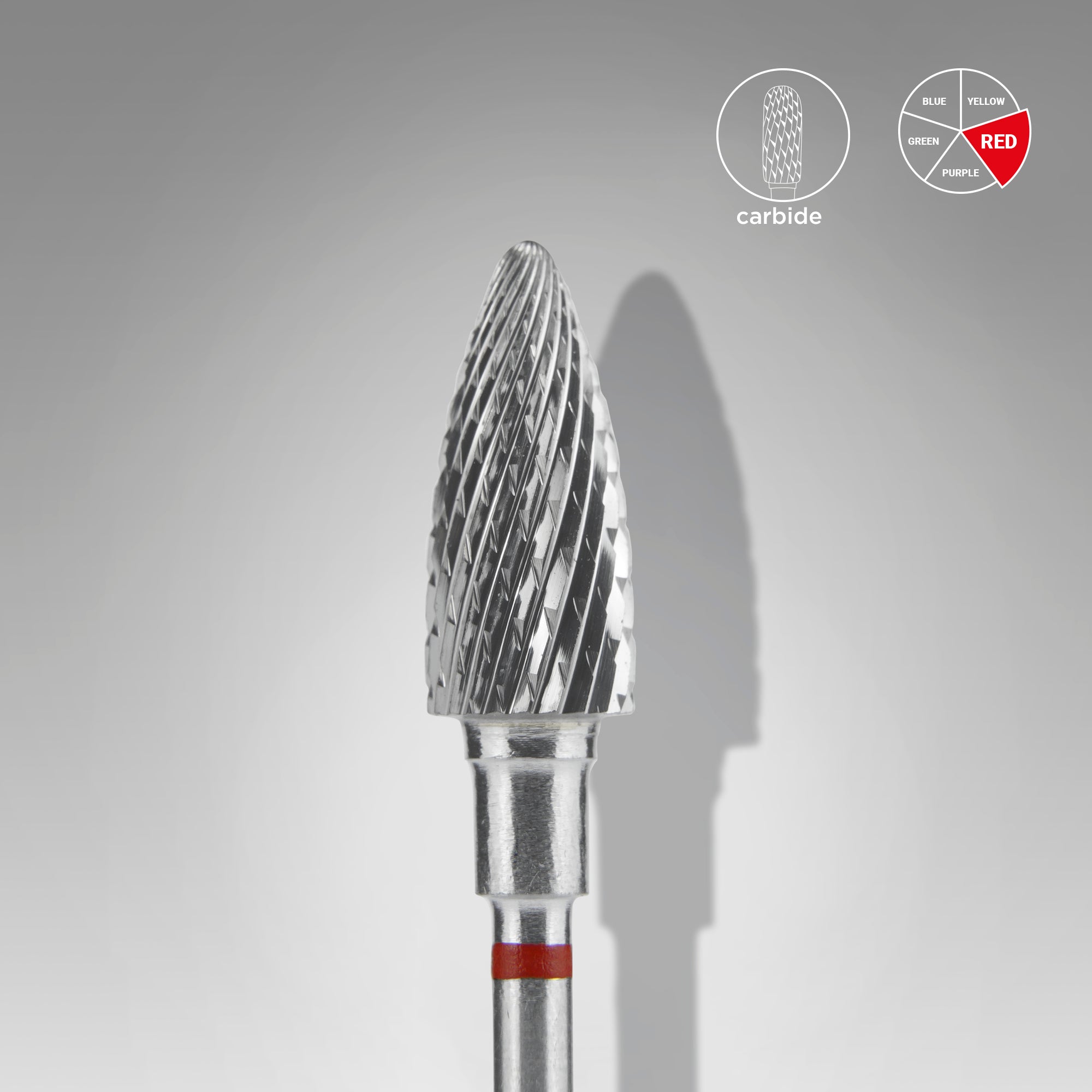 Frez z węglika spiekanego szyszka czerwona EXPERT średnica 6 mm / część robocza 14 mm