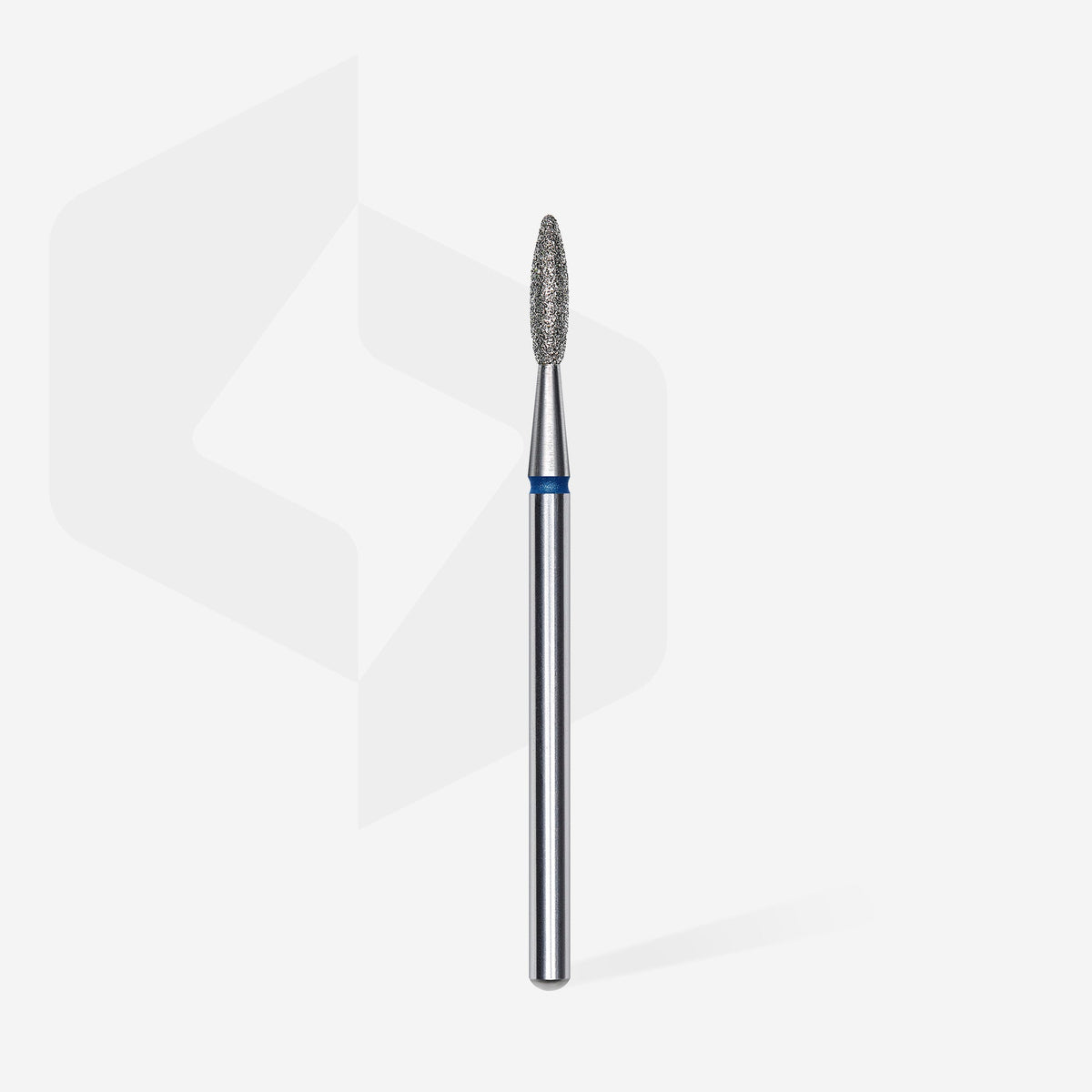 STALEKS EXPERT Frez diamentowy „płomień” niebieski, średnica 2,1 mm, część robocza 8 mm