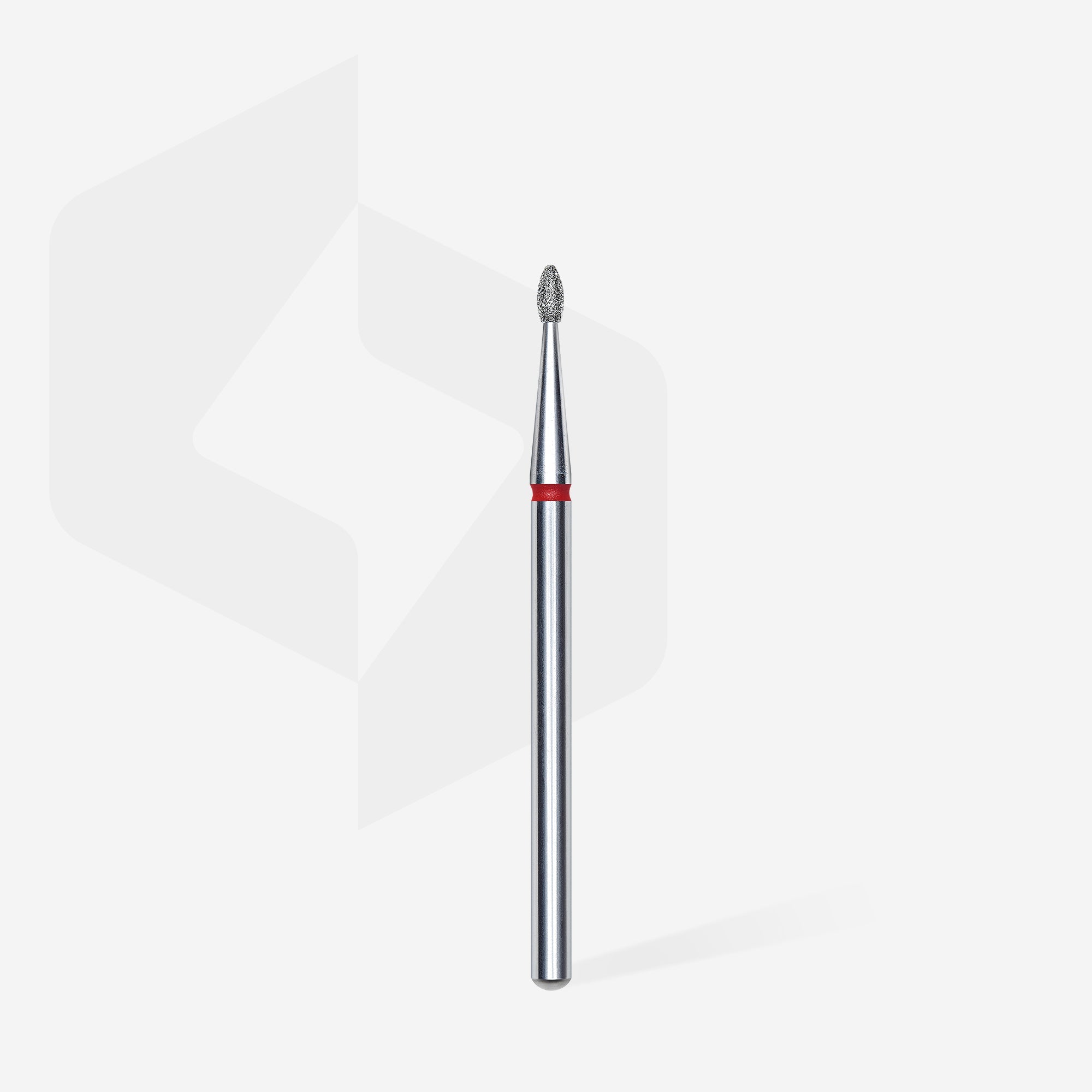 STALEKS EXPERT Frez diamentowy „pączek zaokrąglony” czerwony, średnica 1,6 mm, część robocza 3,4 mm
