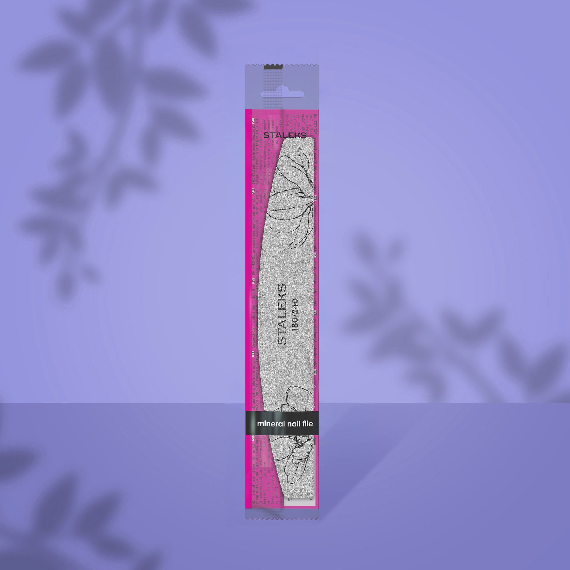 STALEKS EXPERT 40 Mineralny pilnik do paznokci półksiężyc, 180/240 grit (1 szt)