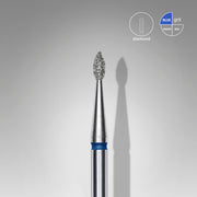 STALEKS EXPERT Frez diamentowy typu „kropla” niebieski, średnica 1,6 mm, część robocza 4 mm