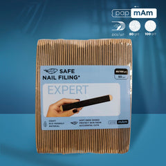 Wymienne pilniki dwustronne papmAm na bazie drewnianej EXPERT 22 80/100 grit (50 szt)