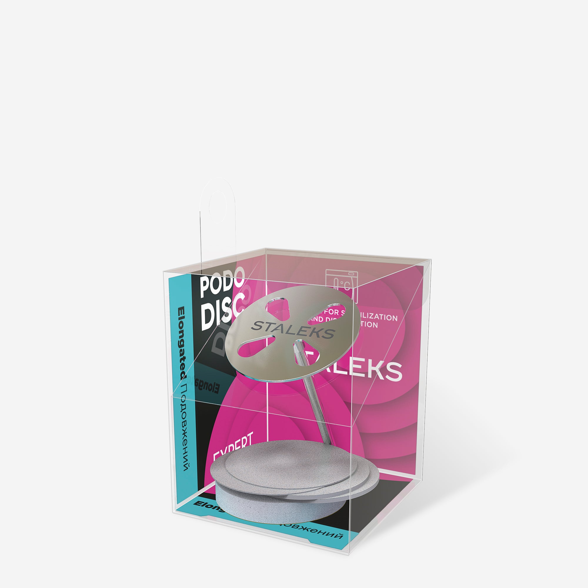 STALEKS EXPERT PODODISC L Wydłużony dysk do pedicure ze wymiennymi pilnikami, 180 grit 25 mm (5 szt.)