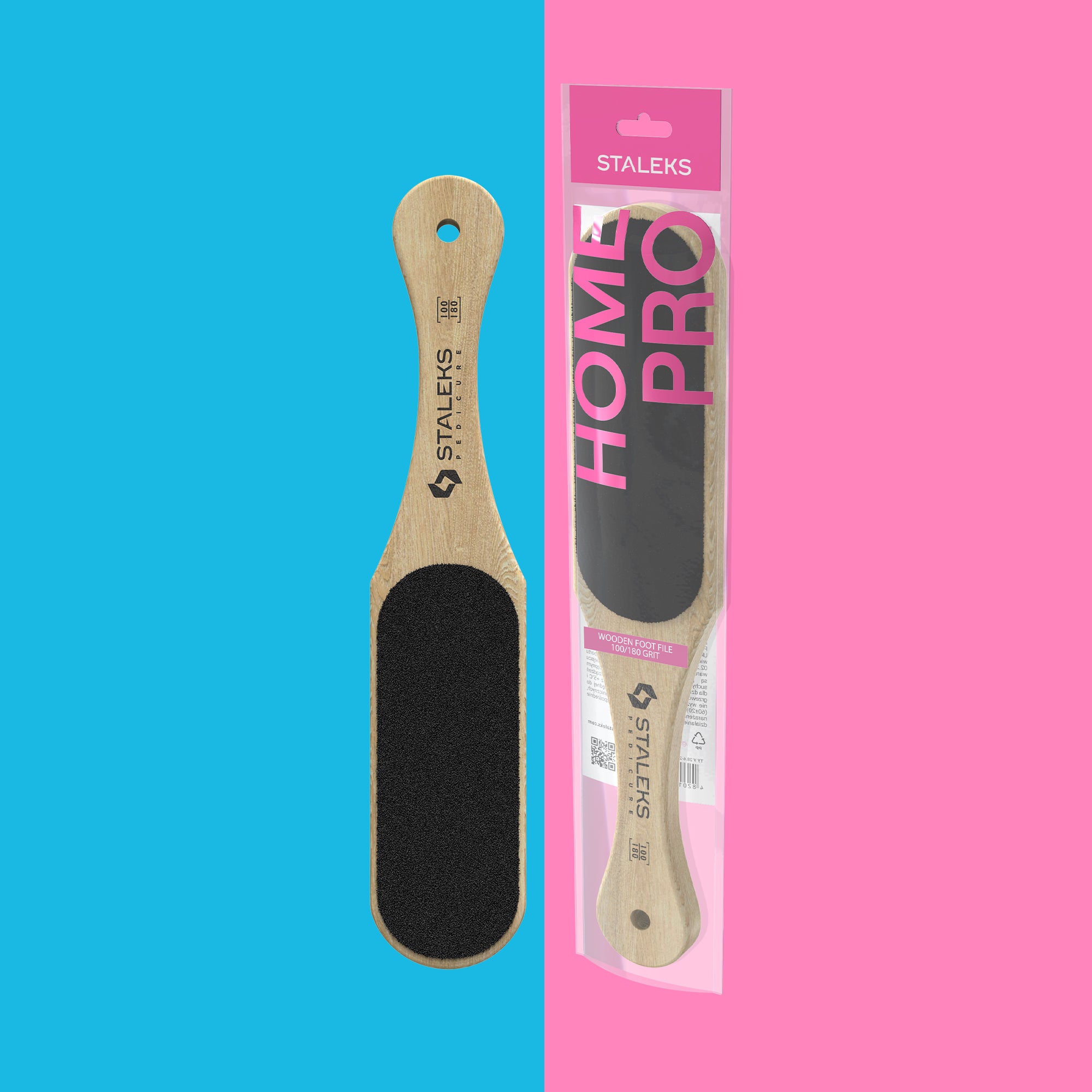 STALEKS Tarka do stóp drewniana HOME PRO 100/180 grit