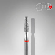 STALEKS EXPERT Frez diamentowy „stożek ścięty” czerwony, średnica 2,5 mm, część robocza 8 mm