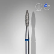 STALEKS EXPERT Frez diamentowy „płomień” niebieski, średnica 2,1 mm, część robocza 8 mm