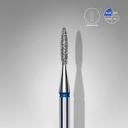 STALEKS EXPERT Frez diamentowy „płomień ostry” niebieski, średnica 1,6 mm, część robocza 8 mm