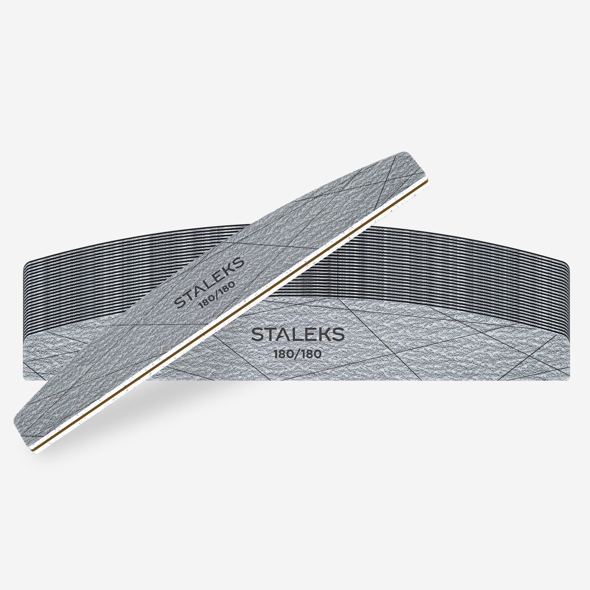 STALEKS SMART 40 Mineralny pilnik do paznokci półksiężyc, 180/180 grit (25 szt)