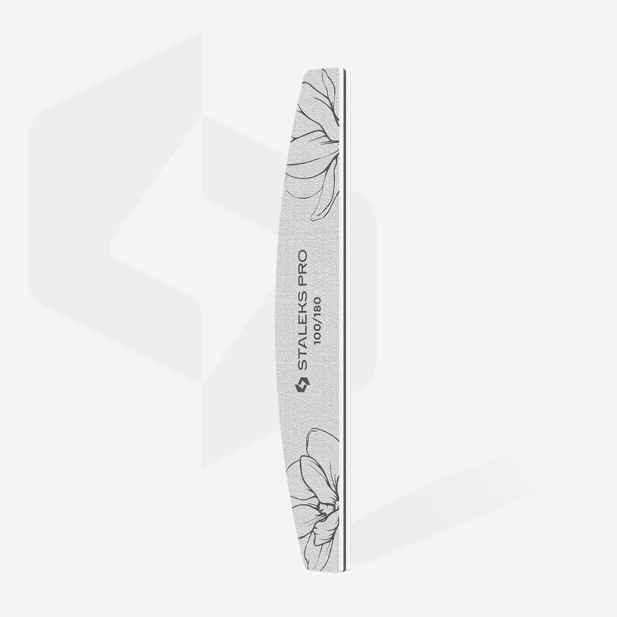 STALEKS EXPERT 40 Mineralny pilnik do paznokci półksiężyc, 100/180 grit (1 szt)