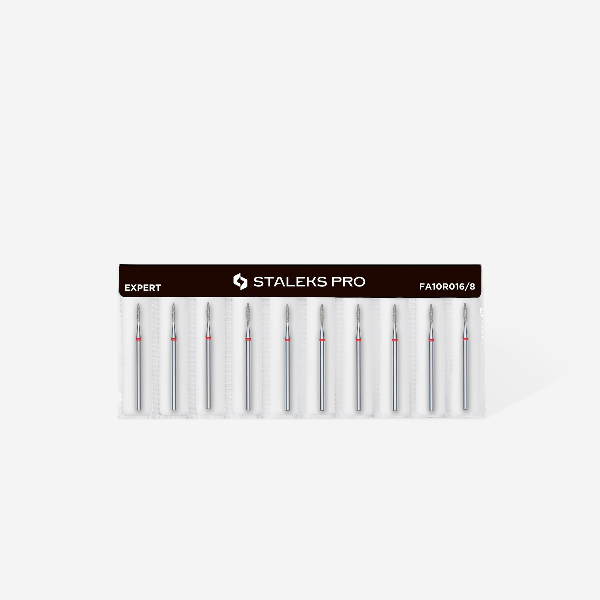 Frez diamentowy płomyk czerwony EXPERT średnica 1,6 mm / część robocza 8 mm