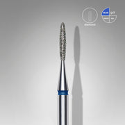 STALEKS EXPERT Frez diamentowy „Płomień” niebieski, średnica 1,4 mm, część robocza 8 mm