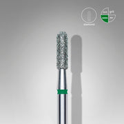 STALEKS EXPERT Frez diamentowy cylinder zaokrąglony zielony, średnica 2,3 mm, część robocza 8 mm