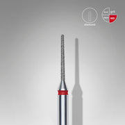 STALEKS EXPERT Frez diamentowy „igła” czerwony, średnica 1 mm, część robocza 10 mm