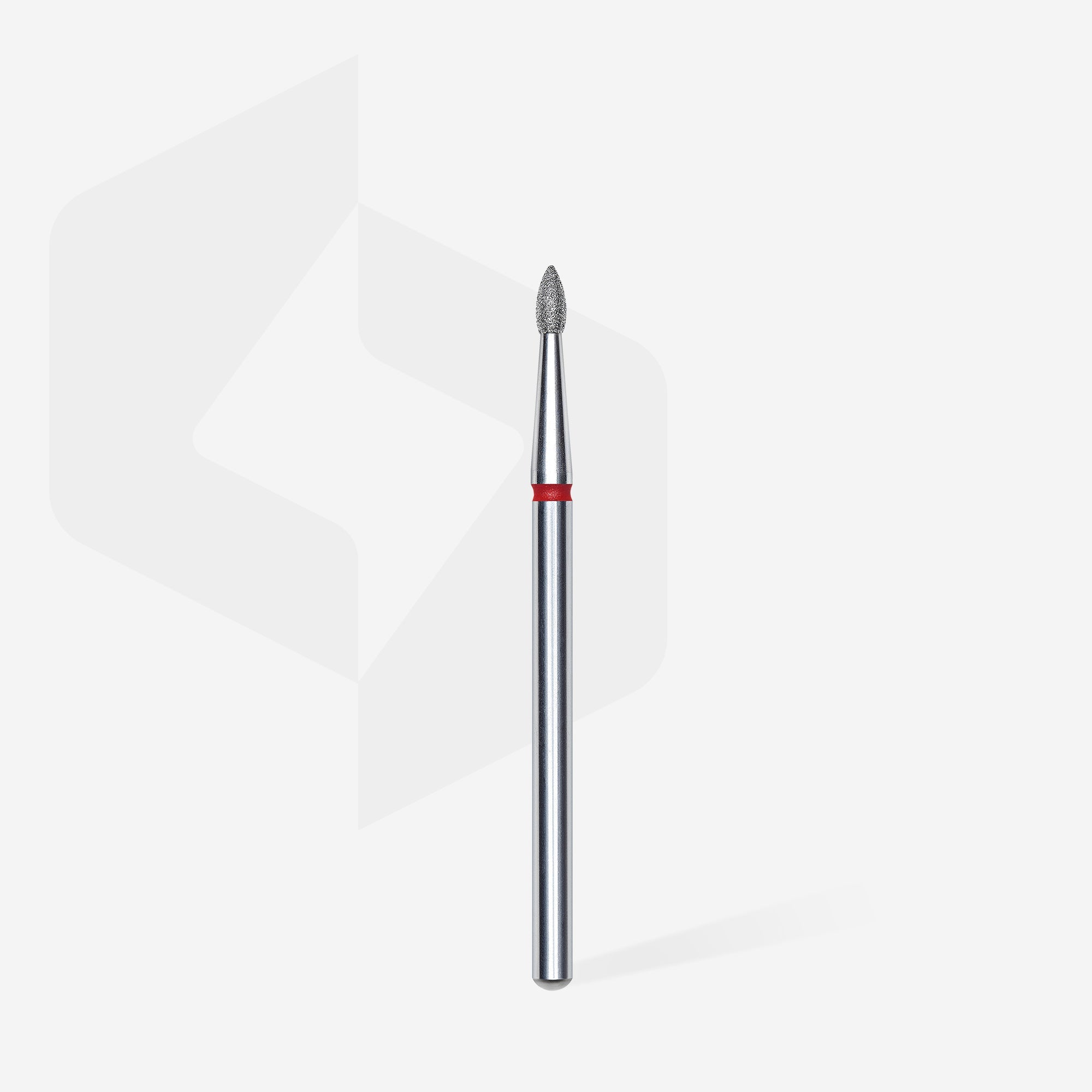 STALEKS EXPERT Frez diamentowy «Pączek ostry» czerwony, średnica 1,8 mm, część robocza 4 mm