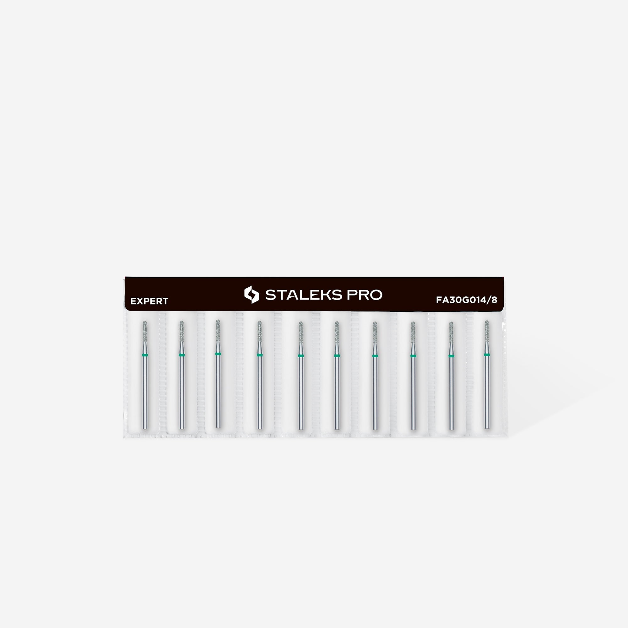 STALEKS EXPERT Frez diamentowy cylinder zaokrąglony zielony, średnica 1,4 mm, część robocza 8 mm
