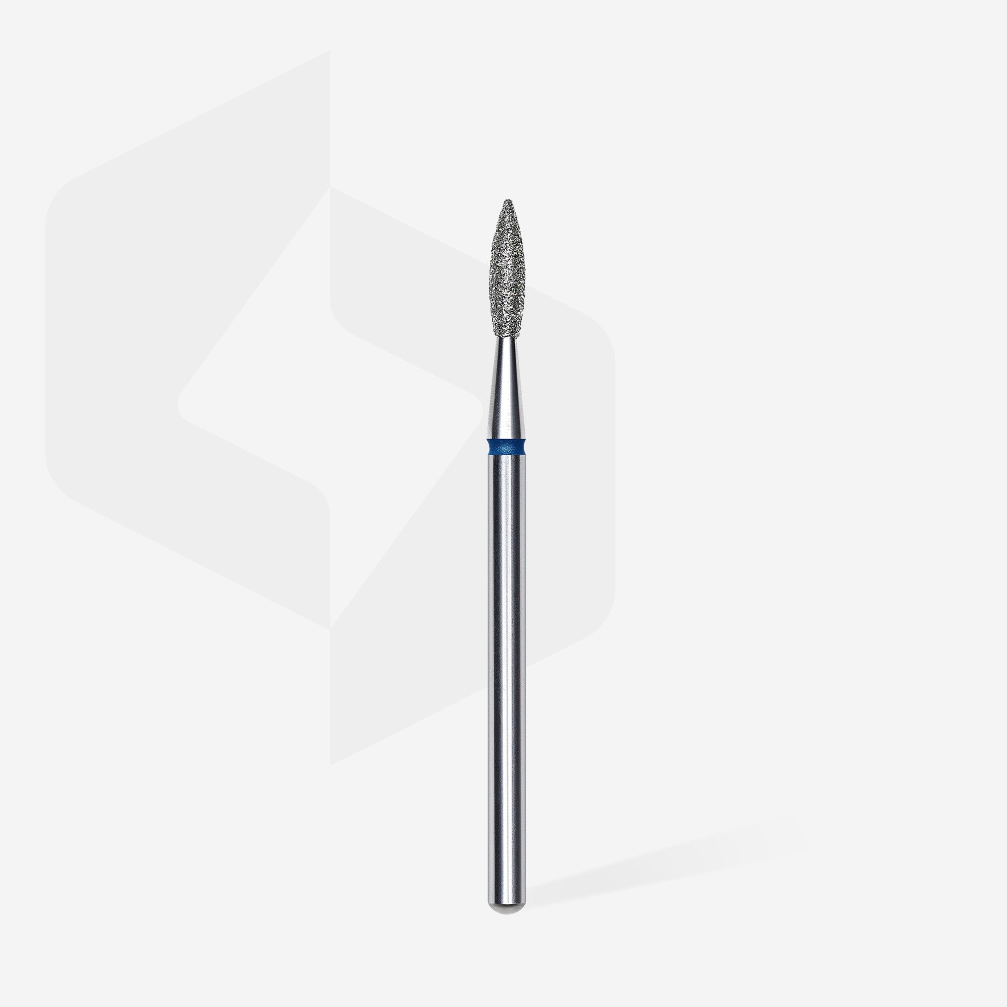 STALEKS EXPERT Frez diamentowy „płomień ostry” niebieski, średnica 2,1 mm, część robocza 8 mm