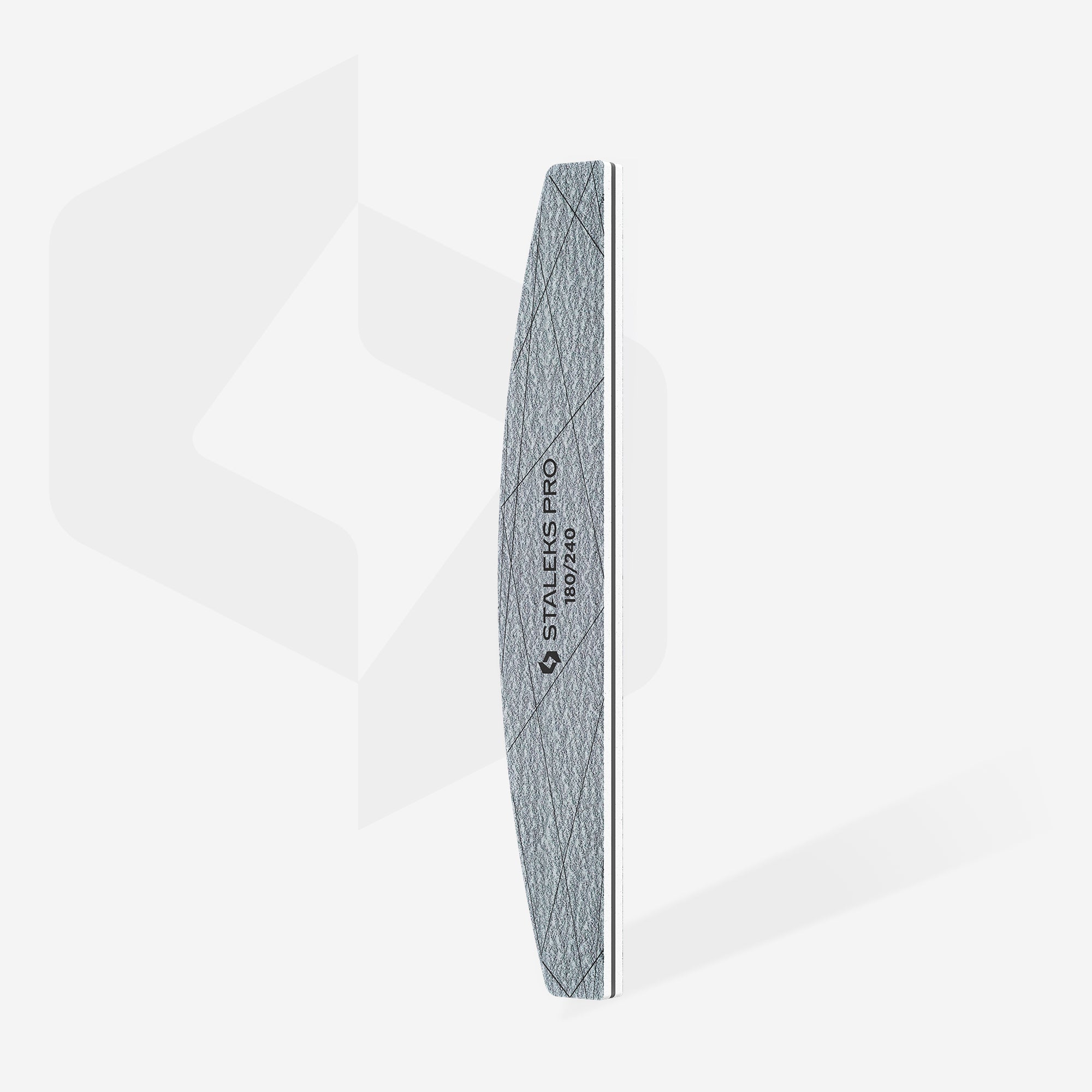 STALEKS SMART 40 Мінеральна пилка для нігтів півмісяць, 180/240 грит (25 шт)