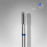 STALEKS EXPERT Frez diamentowy cylinder zaokrąglony niebieski, średnica 2,3 mm, część robocza 6,5 mm