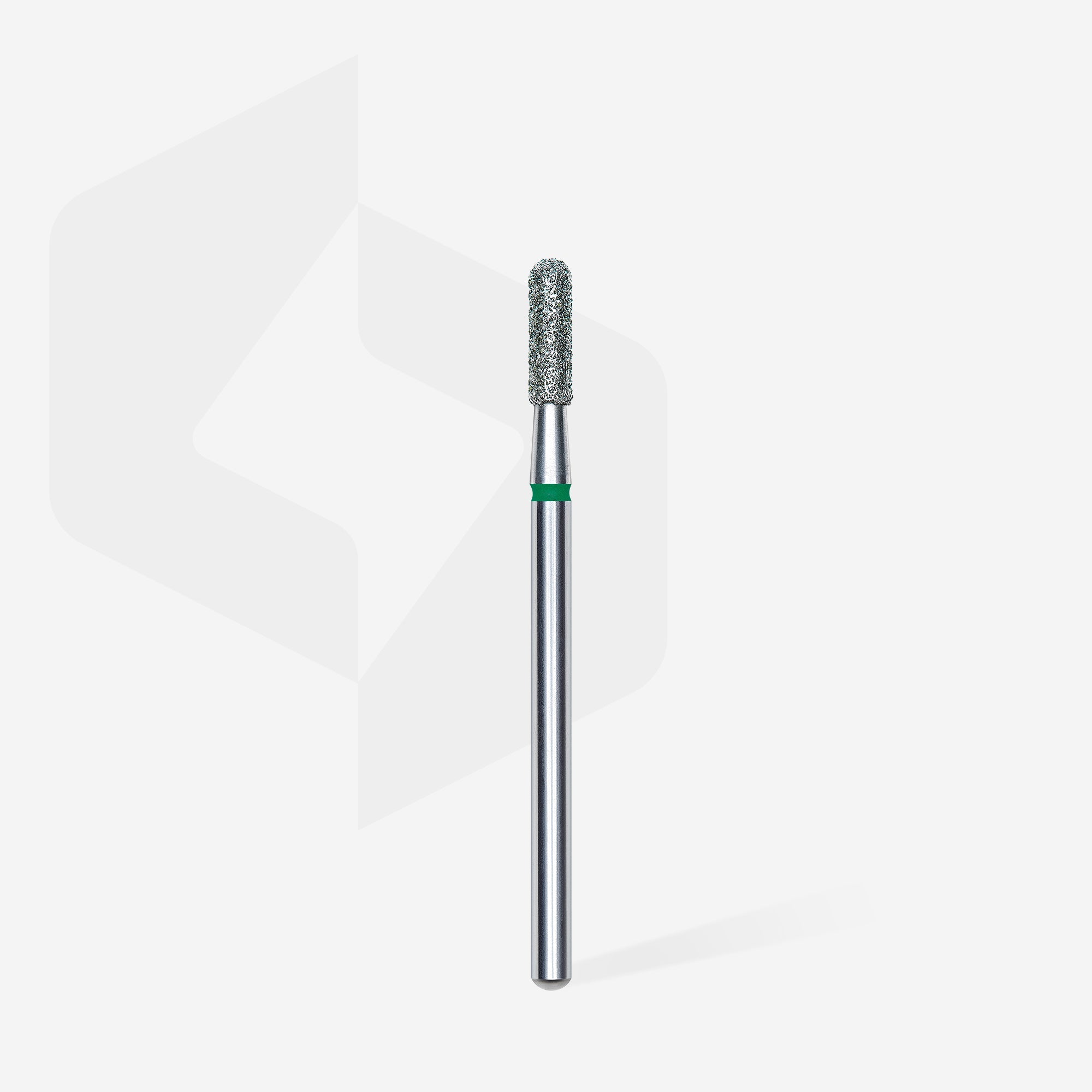 STALEKS EXPERT Frez diamentowy cylinder zaokrąglony zielony, średnica 2,3 mm, część robocza 8 mm