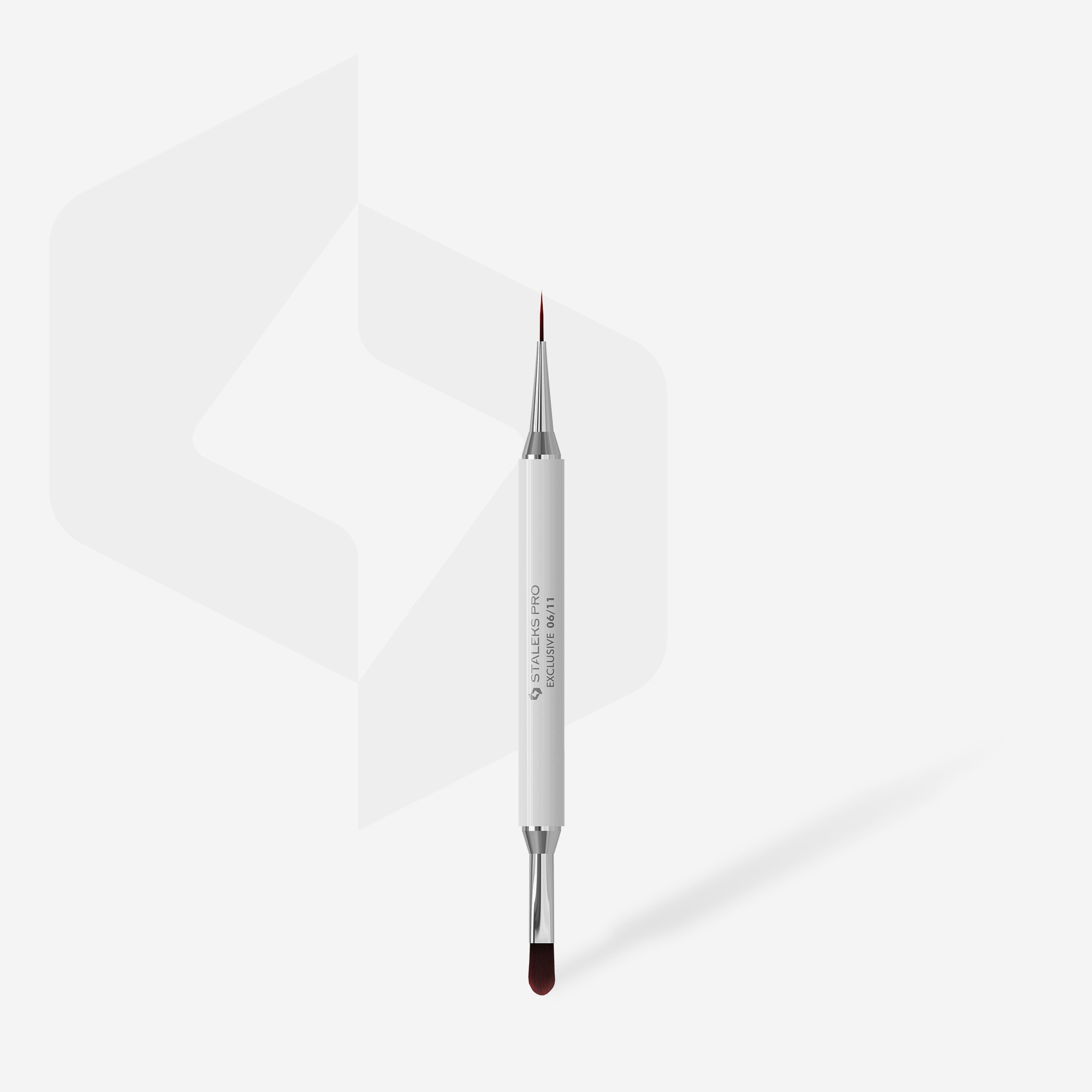 STALEKS EXCLUSIVE 06/11 Dwustronny pędzel do żelu 11 mm / liner 12 mm