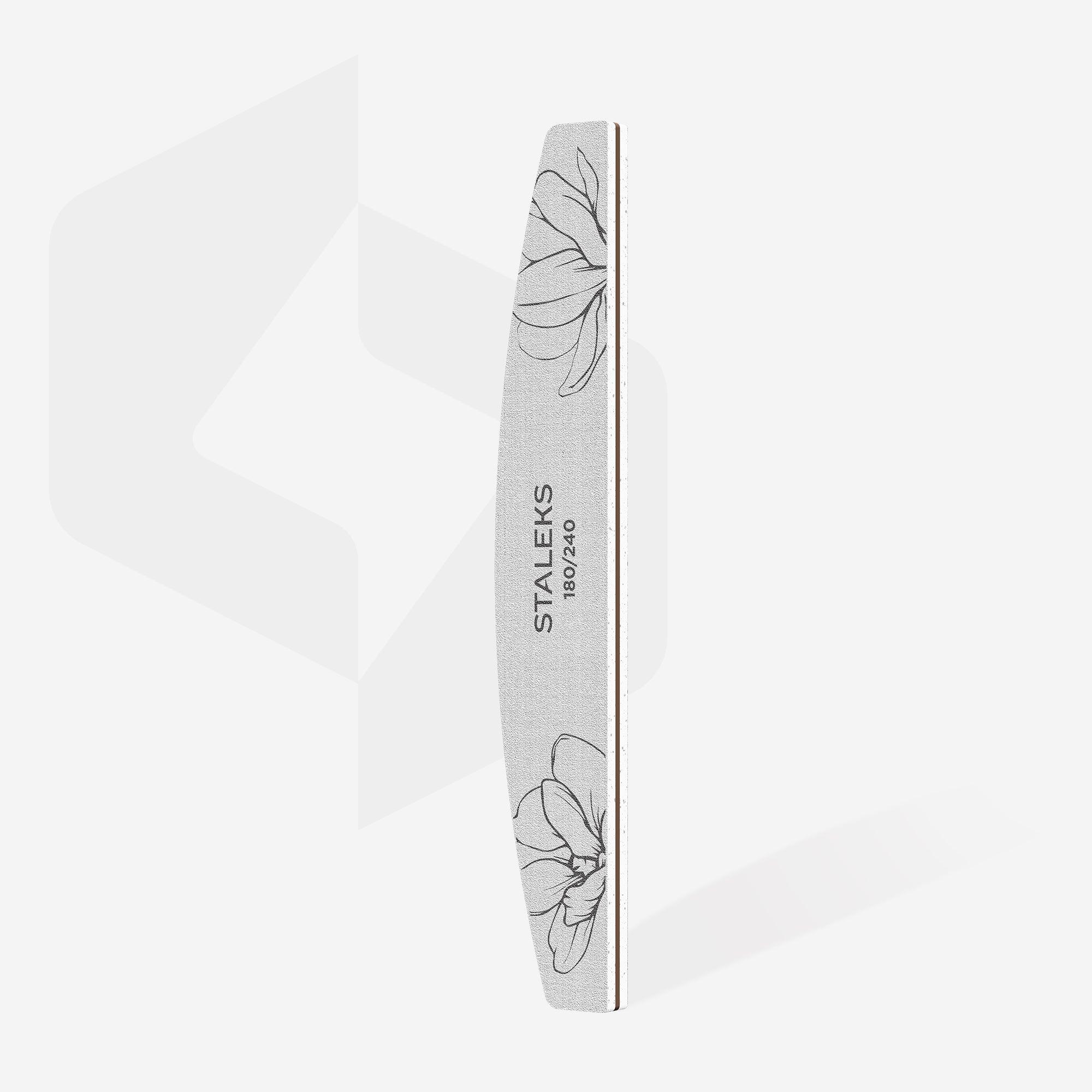STALEKS EXPERT 40 Mineralny pilnik do paznokci półksiężyc, 180/240 grit (1 szt)
