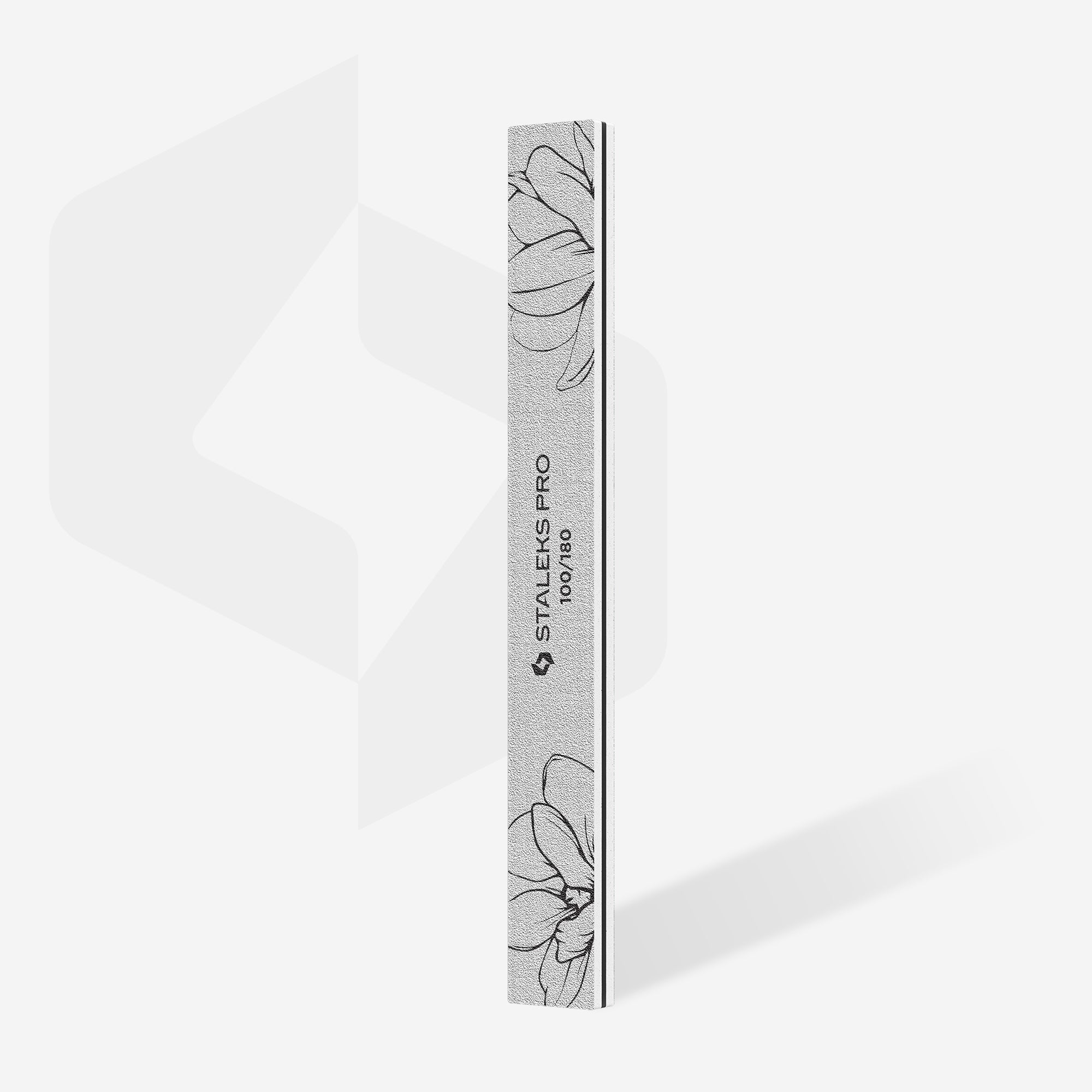 STALEKS EXPERT 20 Mineralny pilnik do paznokci prosta, 100/180 grit (1 szt)