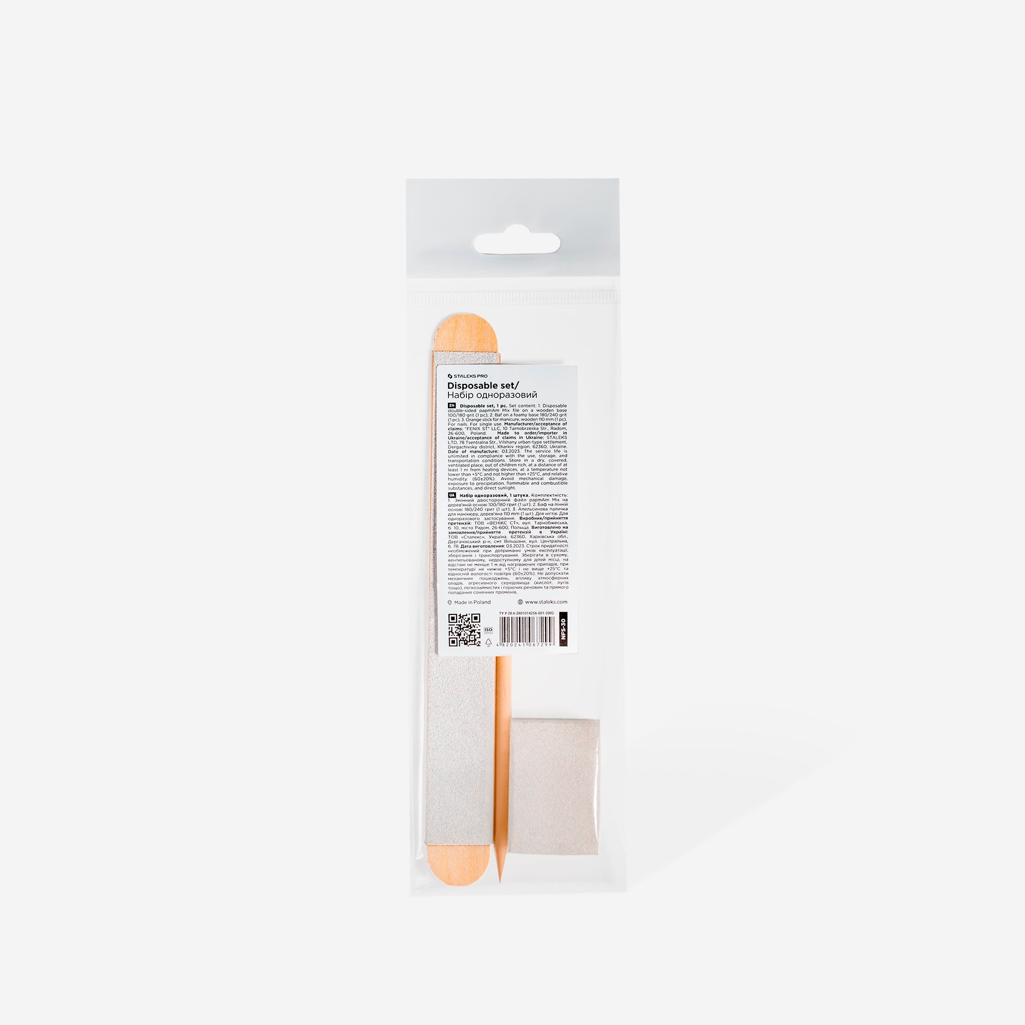 STALEKS EXPERT 30 set Jednorazowy zestaw do paznokci