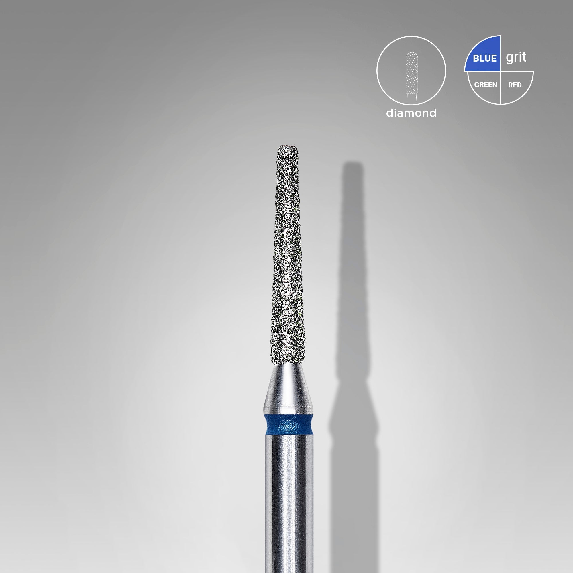 STALEKS EXPERT Frez diamentowy „stożek ścięty” niebieski, średnica 1,6 mm, część robocza 10 mm