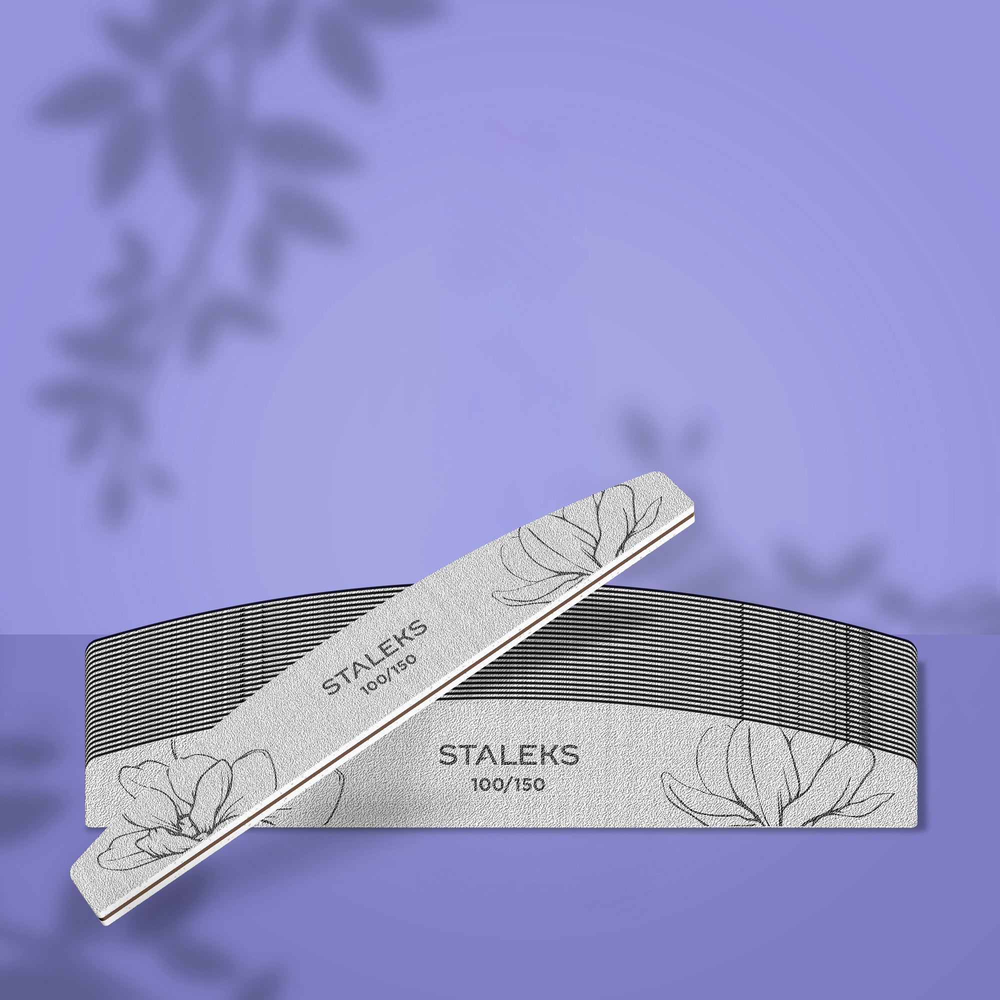 STALEKS EXPERT 40 Mineralny pilnik do paznokci półksiężyc, 100/150 grit (25 szt.)