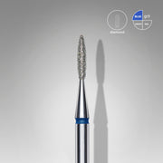 STALEKS EXPERT Frez diamentowy „Płomień” niebieski, średnica 1,6 mm, część robocza 8 mm