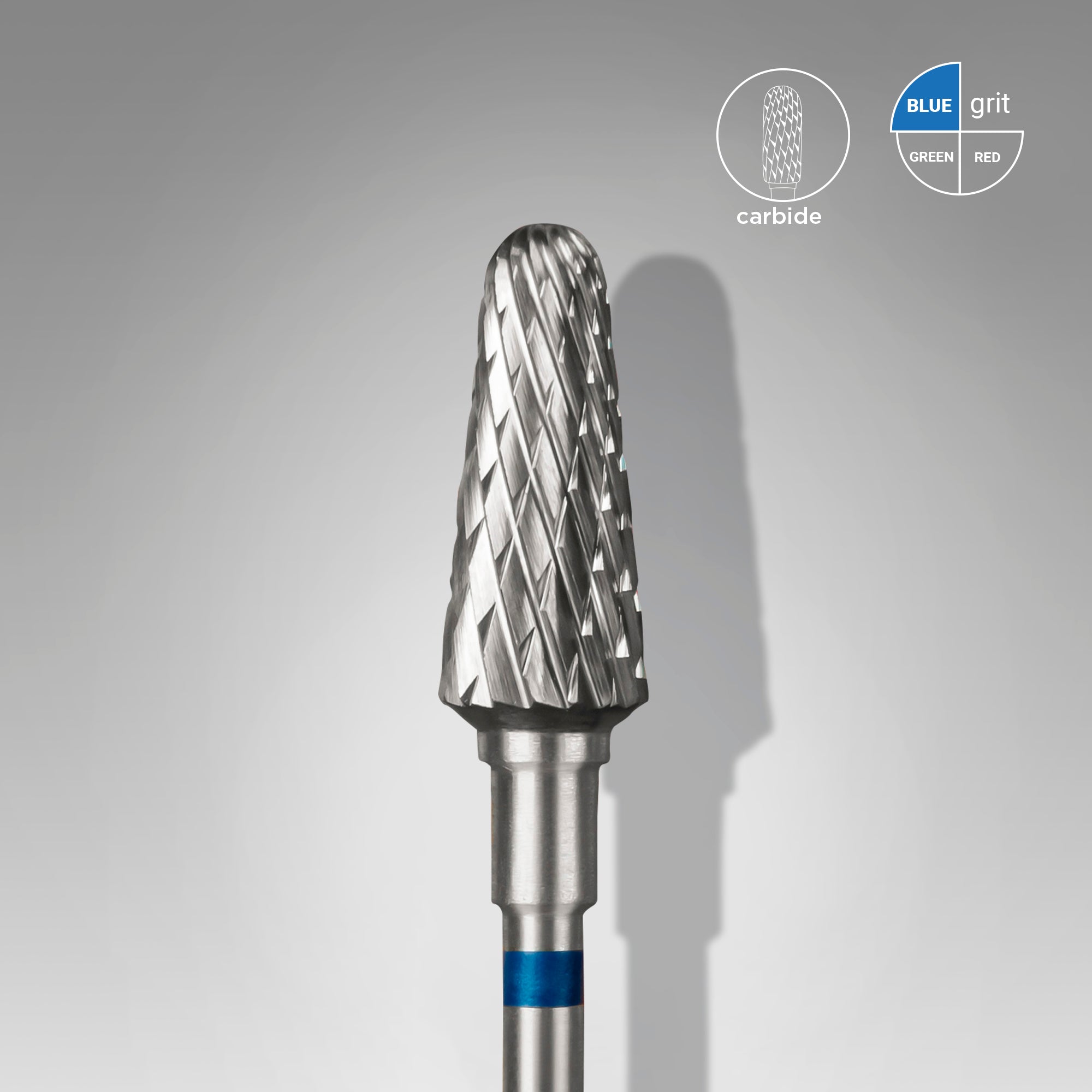 STALEKS EXPERT Frez z węglika spiekanego „ścięty stożek” niebieski, średnica 6 mm, część robocza 14 mm