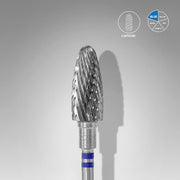 STALEKS EXPERT Twardospławowa freza dla leworęcznych „Kukurydza” niebieska, średnica 6 mm, część robocza 14 mm