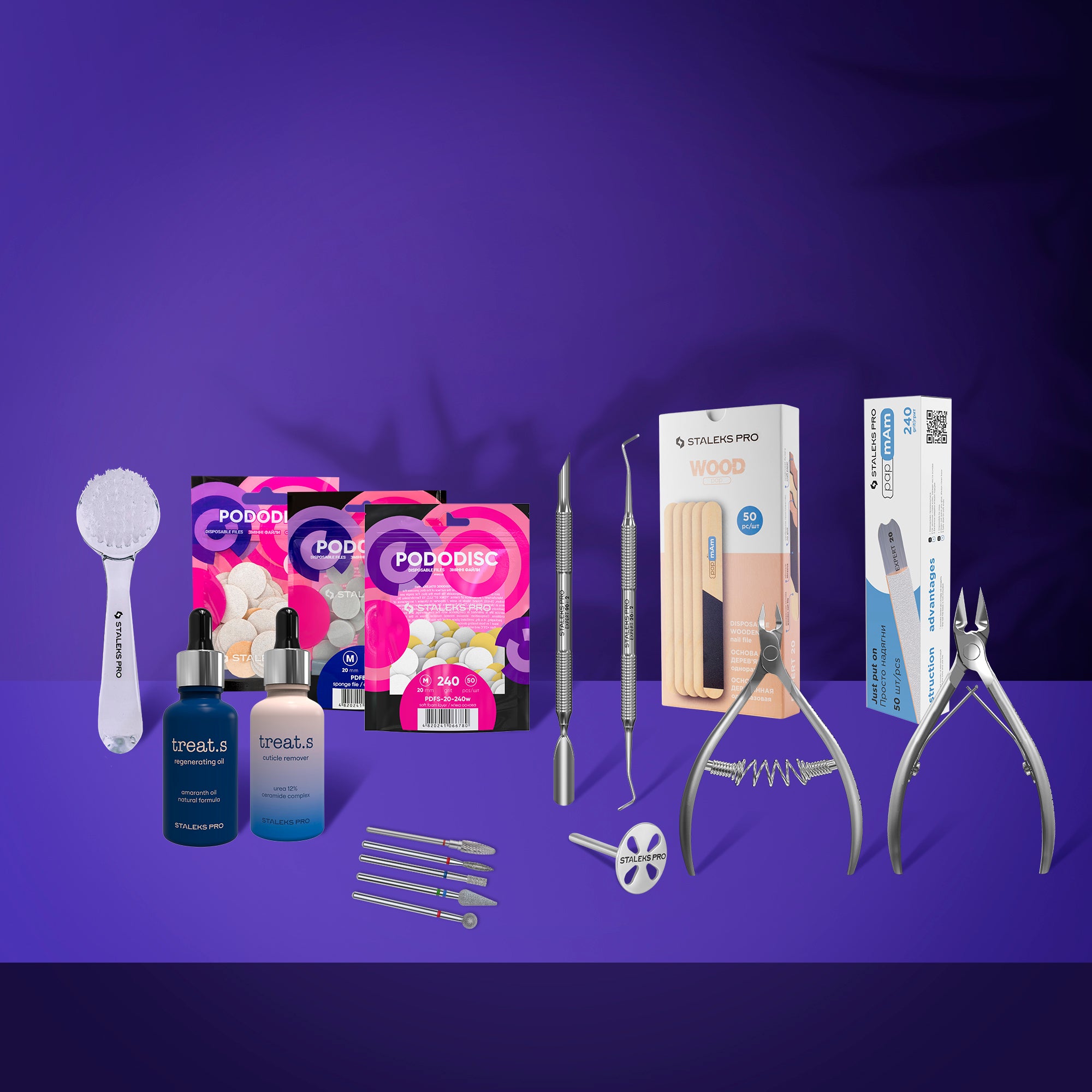 Базові інструменти для педикюру від Staleks