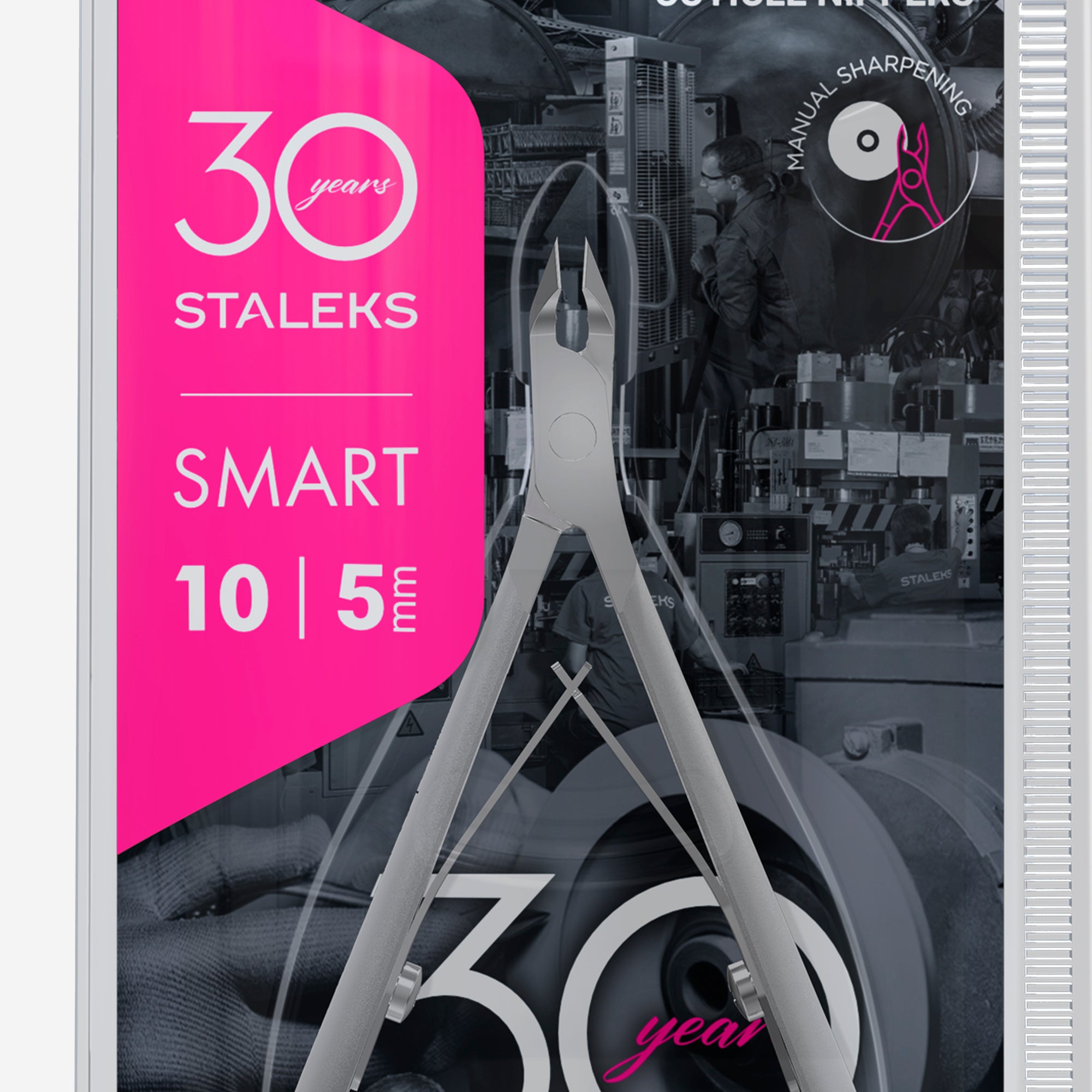 STALEKS SMART 10 Cążki profesjonalne do skóry, 5 mm | 30 lat – Edycja Limitowana