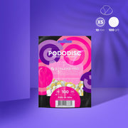 STALEKS EXPERT 10 PODODISC XS Wymienne pilniki samoprzylepne do dysku pedicure na miękkiej bazie, ziarnistość 100, średnica 10 mm (50 szt.)