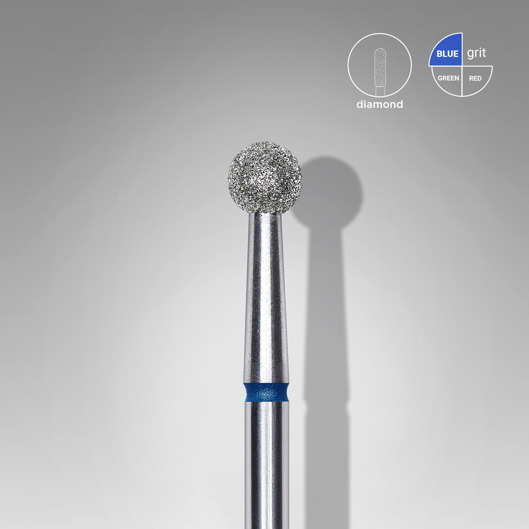 STALEKS EXPERT Freza diamentowa «Kula» niebieska, średnica 4 mm
