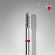 STALEKS EXPERT Frez diamentowy Cylinder zaokrąglony czerwony, średnica 2,3 mm, część robocza 6,5 mm