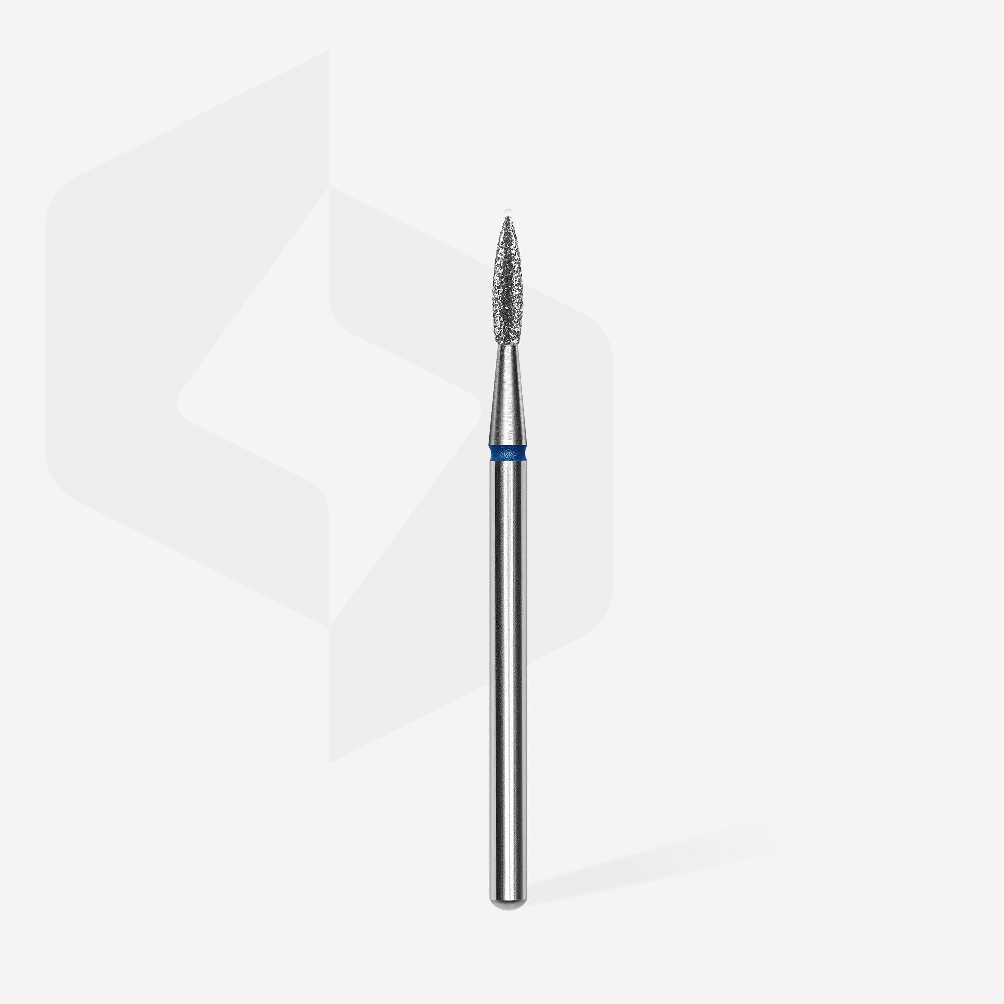 STALEKS EXPERT Frez diamentowy „płomień ostry” niebieski, średnica 1,8 mm, część robocza 8 mm